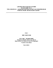 Laporan 1 kegiatan maret 2011